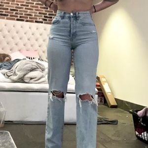 PacSun Flattering Dad Ripped Jeans